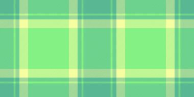 Akan desenli arka plan dokusu, çapraz dikişsiz tekstil ekoseli. Klasik kontrol kumaş vektör tartan yeşil ve nane rengi palet.