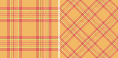 Kumaş dikişsiz ekoseli kumaş dokusu ve vektör desenli tartan kontrolü. Mevsimlik İngiliz moda trendleri için neşeli renkler ayarlayın.