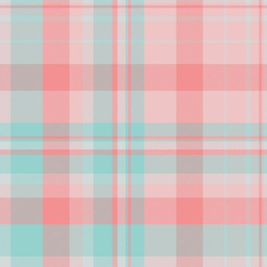 İskoç arka planı pürüzsüz, grup tekstil tartan kontrolü. Işık ve kırmızı renk paletinde minimalist kumaş desenli ekose vektör.