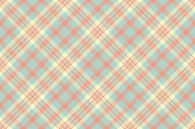 Ev yapımı tartan desenli, ekoseli, kusursuz arka plan. Dekorasyon dokusu kumaş vektörünü ışık ve kırmızı renk paletinde kontrol et.