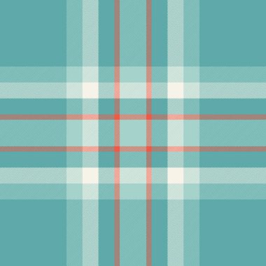 İç döşeme kumaşı, ekose halı dokusu. Mavi ve açık renk paletinde eteksiz tartan vektör deseni.