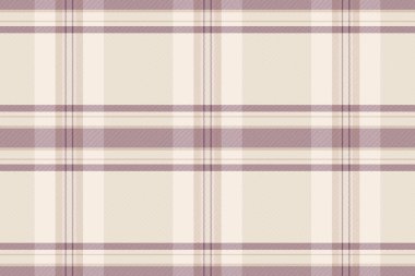 Kart, tekstil dikişsiz, ekose kumaş torbası. Açık ve keten renk paletinde tartan vektör arkaplan deseni süslemesi.