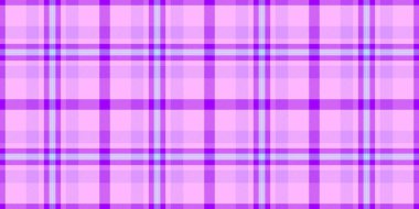 Grunge tekstil kontrolü, bağımsızlık günü kumaş ekoseli kumaş. İlham vektörü arkaplan dokusu ışık ve menekşe renk paletinde pürüzsüz.