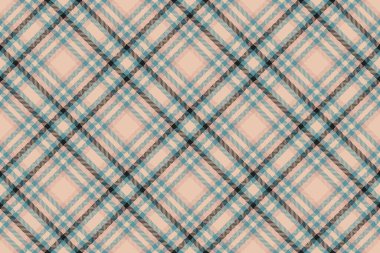 Kağıt tekstil dokusu, dikdörtgen kontrol arka plan kumaşı. Boş ekose ekoseli, parlak ve cyan renk paletinde kusursuz vektör.