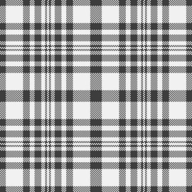Klasik monokrom ekose desenli. Geçmişler, giyim ve grafik projeler için zamansız tekstil tasarımı. Kusursuz tekrar. Gelenek, tarz ve doku.