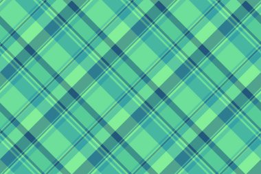 Modern, kusursuz arka plan tartan, vektör dokusu kontrolü. Hediye kartı desenli ekose kumaş mavisi ve yeşil renk paleti.