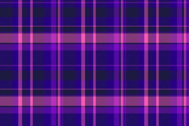 Kaliteli tartan ekose arka plan, koltuk vektör modeli. Arapça dikişsiz kumaş, koyu ve çivit renklerinde kumaş paleti..