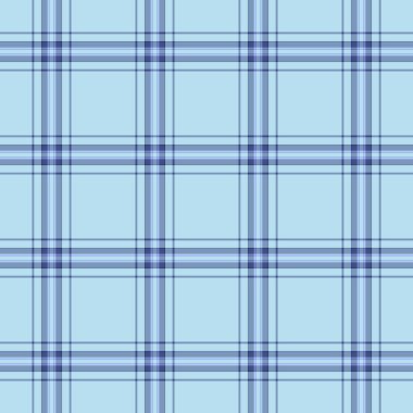 Net vektör desenli ekose, büyük desenli kumaş tartan. Şükran Günü Tekstil denetimi mavi ve açık renk paletinde kusursuz arkaplan.