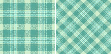 Tartan desenli vektör dokusu olan ekoseli tekstil arkaplanının kumaş kontrolü. Soğuk renklerde olsun. Pantolon fikri..