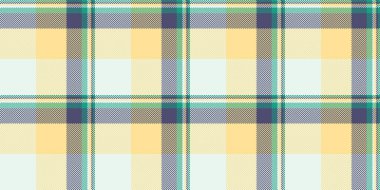 Hediye kağıdı kumaş kontrolü, sıcak tartan arka plan vektörü. Olgun desensiz desen ekose beyaz ve kehribar renk paleti.