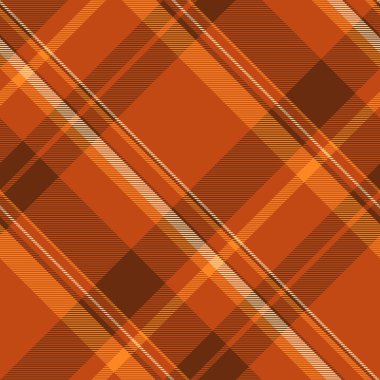 Geçmişi tekrar kontrol et, ekoseli kumaşa eşit. Turuncu ve buğday rengi palette golf tartan tekstil dokusu.