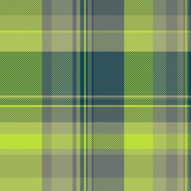 Damask desenli kumaş, soyut, kusursuz çek tekstili. Pastel ve kireç rengi paletinde desen tartan vektör arkaplanı sırala.