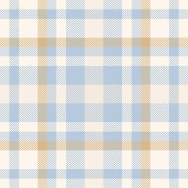 Masa örtüsü ekoseli kumaş, kumaş dokusu üretimi. Meşhur arka plan vektörü ışık ve deniz kabuğu renk paletinde pürüzsüz.