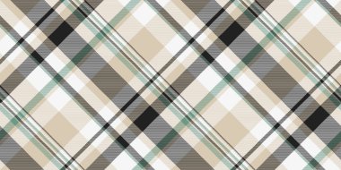 Noel kumaşı dikişsiz, ağ arkası tartan ekoseli. Beyaz ve açık renk paletinde duvar kağıdı dokusu kontrol vektör deseni.