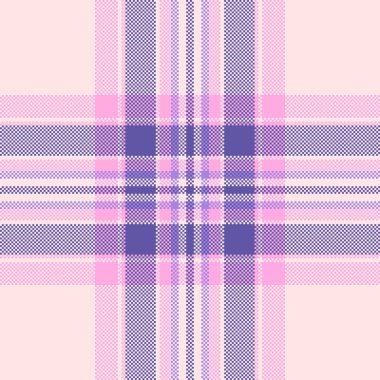 Pastel renklerde hassas pikselli ekoseli desen. Geçmişler, dokular, dijital sanat, tasarım projeleri için ideal eşsiz, retromodern estetik arayışı.