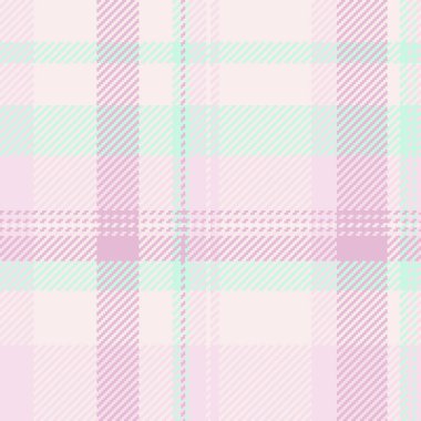 Sonbahar kontrol şablonu, seksi tekstil ekose kumaş. Işık ve beyaz renk paletinde materyal kumaş dikişsiz doku vektörü.