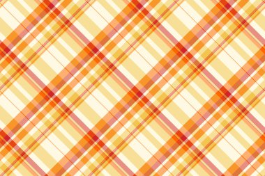 Sıcak, davetkar çapraz ekoseli desen. Turuncu ve sarı tonlu kusursuz bir tasarım. Sonbahar teması, arka plan ya da tekstil tasarımları için ideal. Rahat hisset.