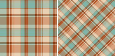 Ekose kumaş desenli, vektör dikişsiz ekoseli kumaş deseni. Toprak renkleri kadınlar ve erkekler için moda..