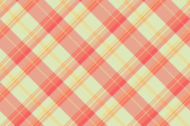 Katlanmış kumaş desenli tekstil, kusursuz vektör ekoseli tazılar. Turuncu ve kırmızı renk paletinde seçim denetimi tartan dokusu.