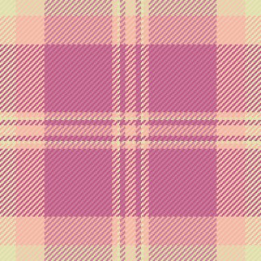 Kaz ayağı arkaplan tartan ekose, jpg vektör dikişsiz kumaş. Katlama desen kontrol tekstil pembe ve açık renk paleti.