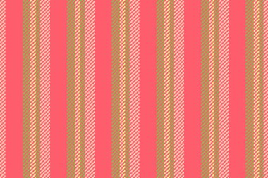 Fold vertical seamless vector, chinese new year stripe fabric textile. Volourful lines background pattern texture in red and green colors palette.