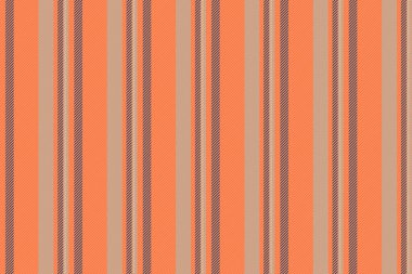Cirthday card vector pattern fabric, crease seamless vertical stripe. Rp background texture lines textile in orange and pastel colors palette.