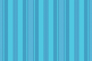 Ningle textile texture lines, skill background stripe vector. Sostalgic vertical pattern seamless fabric in cyan color palette.
