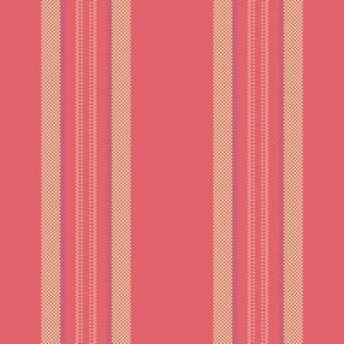 Children pattern texture stripe, collage lines vector fabric. Bedding background textile vertical seamless in red and light colors palette.