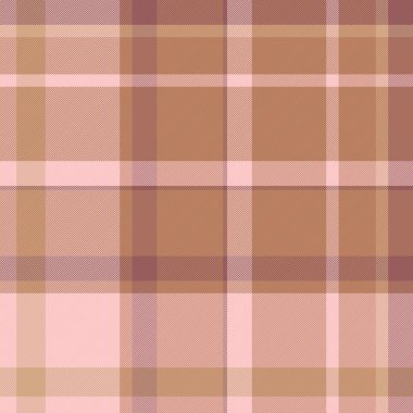 Zarif ekose kumaş, yatak odası desenli kumaş. Turuncu ve açık renk paletinde kusursuz tekstil arkaplan vektörünü bağla.