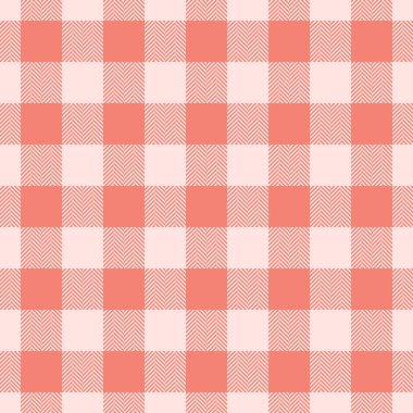 Etnik şablon vektörü pürüzsüz, kimlik kumaş arka plan dokusu. Tekrarlanan ekoseli kumaş denetimi. Puslu gül ve kırmızı renk paleti..