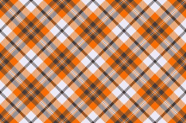 Klasik ekose desenli turuncu, gri ve beyaz. Geçmişi, tekstili ya da şenlikli sonbahar tasarımları için mükemmel. Zamansız, çok yönlü ve göz alıcı..