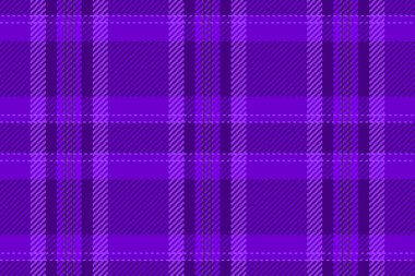 Canlı mor ekose desenli. Klasik, zamansız bir tekstil tasarımı, arka plan, giysi veya grafik projeler için mükemmel. Çok yönlü ve görsel olarak çekici..