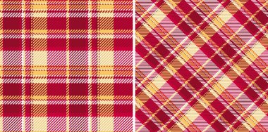 Tekstil kumaş kontrol desenli vektör arkaplan tartanının ekose dokusu. Albüm düzenleme fikirleri için noel renklerinde ayarlandı.