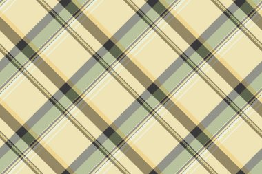 Malzeme desenli kumaş dokusu, düğümsüz vektörü kontrol et. Tekstil ekoseli arkaplanı ışık ve kehribar renk paletiyle çerçevele.