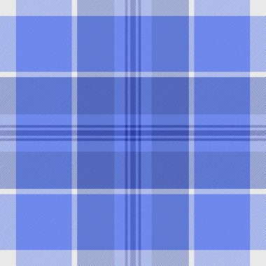 Mavi ekose desenli. Arka plan, moda tasarımı veya tekstil modelleri için uygun klasik dokuma dokusu. Yazdırma ve dijital ortam için çok yönlü.