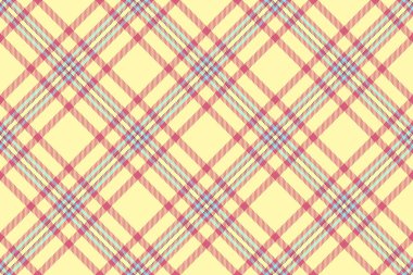 Arka plan tartan kumaşı, kraliyet vektör tekstil ekoseli. Biçimlendirme şablonu, sarı ve kırmızı renk paletindeki deseni pürüzsüz kontrol et.