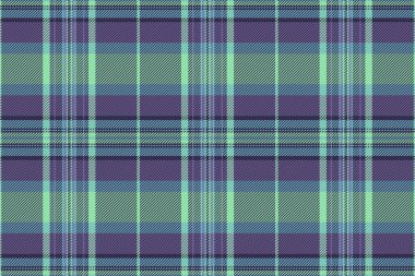 Tartsız arka plan tasarla, tekstil vektörünü kontrol et. İç çamaşırı desenli kumaş ekoseli çivit ve yeşil renk paleti.