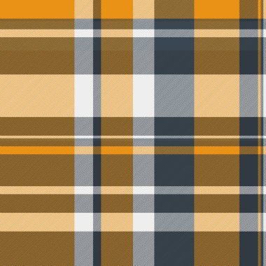 Renkli arka plan ekosesiz, sanat eseri desenli tartan tekstili. Parlak ve koyu renk paletinde kumaş deseni düz vektör denetimi.