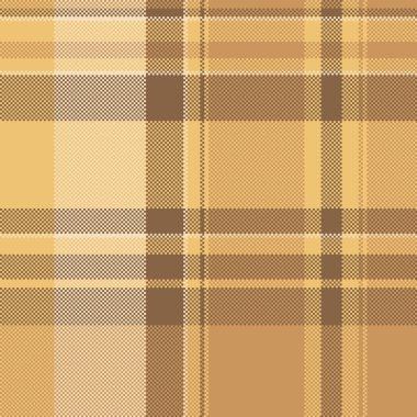 Detaylı pikselleşmiş ekose desenli sıcak, dünyevi tonlarda. Klasik, çok yönlü tasarım arka plan, tekstil veya dijital sanat için idealdir. Konfor ve geleneği çağrıştırıyor.