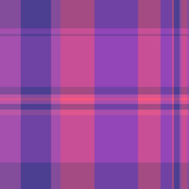 En iyi doku arka plan kumaşı, platform vektör desenli ekose. Şükran Günü tekstil çeki Pembe ve mor renk paleti içinde kusursuz tartan.