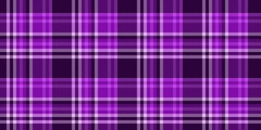 Tekstil ve ekose ceket siparişi ver. Giysi dokusu mor ve koyu renk paletinde pürüzsüz arkaplan.
