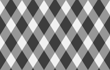 Argyle geometrik eşkenar dörtgenin kusursuz deseni. Harlequin duvar kağıdı tasarımını kontrol et. Web geçmişi için klasik elmas şekilli tekstil malzemesi, baskı kumaşı, kazak, ambalaj kağıdı, hediye kartı, davetiye.