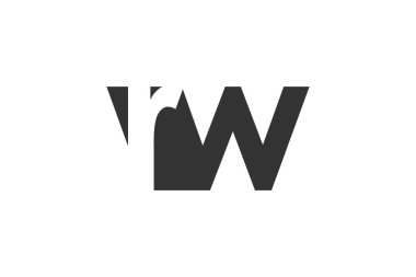 RW yaratıcı geometrik başlangıç tabanlı modern ve minimal logo. Moda yazı tipleri. Evrensel profesyonel zarif tekno vektör tasarımı.