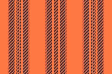 Gtraight kumaş deseni, perakendecilik arkaplan çizgileri. Turuncu ve koyu renk paletinde dikey vektör çizgisi.