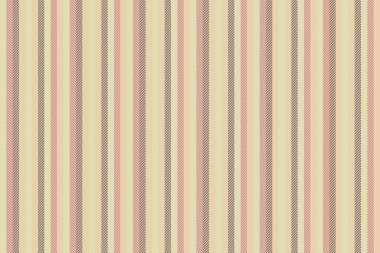 Deko vektörsüz kumaş, pazarlama dokusu şeridi. Panjabi çizgileri ışık ve kırmızı renk paletinde dikey arkaplan deseni.