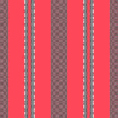 Düğümlü tekstil arkaplan kumaşı, karmaşık doku çizgileri vektörü. Dikey desen çizgilerini kırmızı ve gök mavisi renginde kutla.