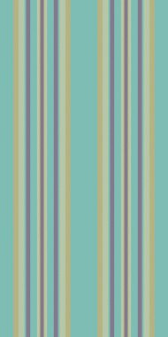 Dikensiz kumaş, tişört çizgileri desenli şerit. Teal ve kehribar renk paletinde ipek dokusu vektör arka planı dikey.