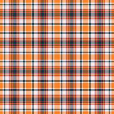 Örtülü desenli ekose arka plan, görkemli tekstil kontrolü kusursuz. Turuncu ve pastel renklerde ton vektörü kumaş dokusu paleti.