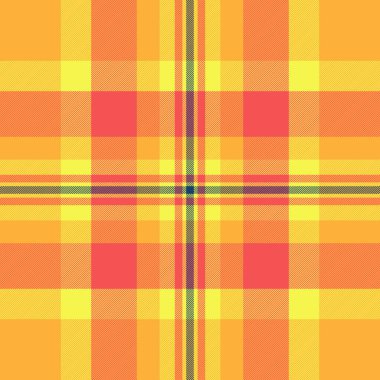 Canlı, ekose desenli, sarı, turuncu ve mercan renkleriyle. Klasik, çok yönlü tasarım arka plan, tekstil veya mevsimlik temalar için idealdir. Çok yönlü bir doku.