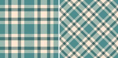 Arkaplansız tekstil dokusuna sahip vektör kontrol ekoseli desenli tartan kumaş. Moda tasarım fikirleri için toprak renkleriyle ayarlandı.